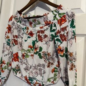 Ambiance Floral Off-Shoulder Blouse
